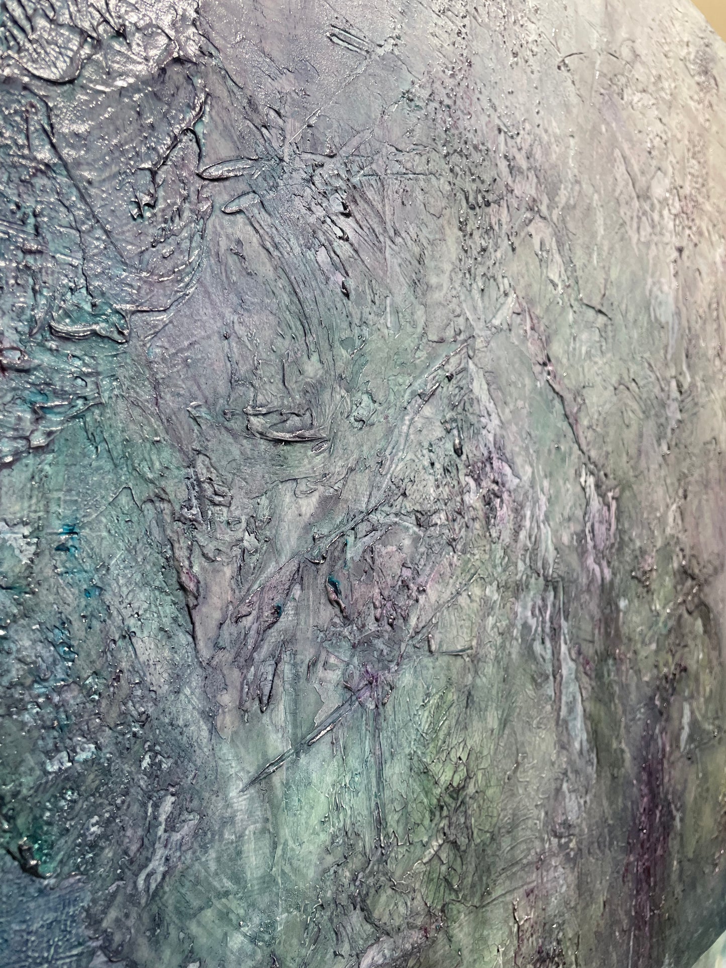 Waters swirl around it