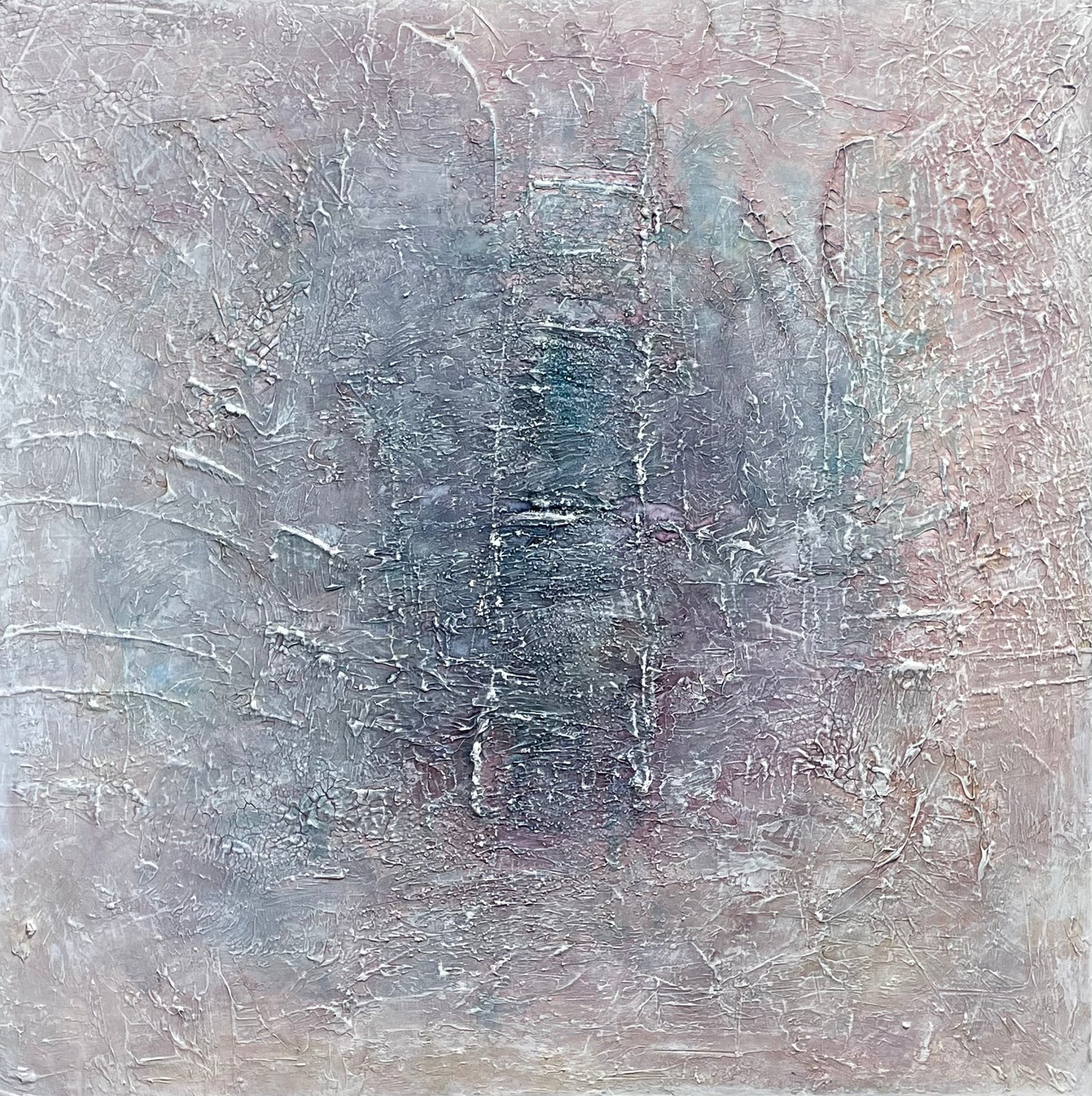 Large Abstract Textured Colourful Ombre Painting: Blissful Path - Ashley Alexandra
